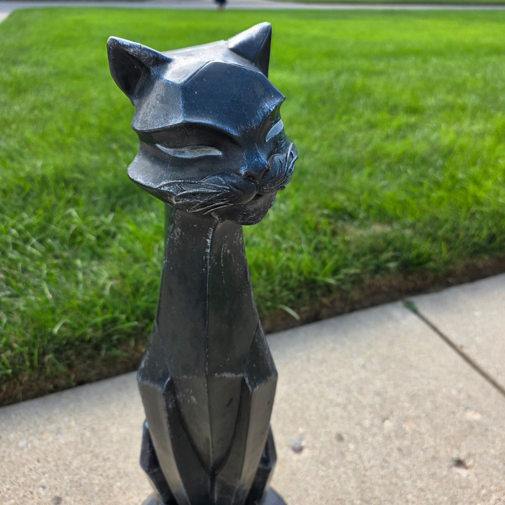 Vtg universal statuary corp. siamese Cat Statue Tall 24" MCM Floor Decor feline - Picture 15 of 16